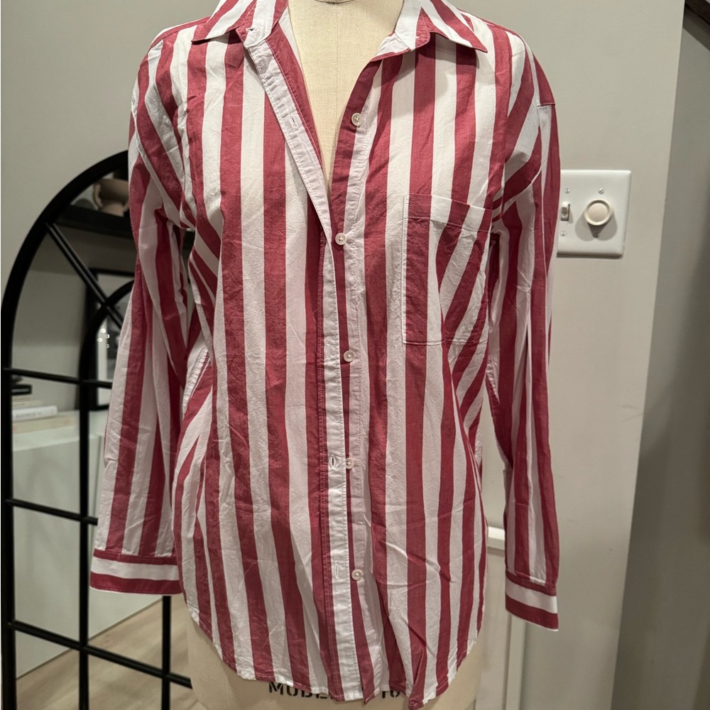 Aritzia community button up blouse